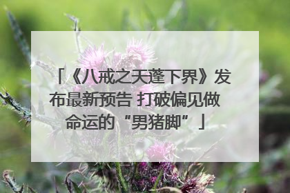 《八戒之天蓬下界》发布最新预告 打破偏见做命运的“男猪脚”
