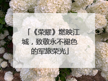《荣耀》燃映江城，致敬永不褪色的军旅荣光