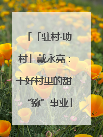 「驻村·助村」戴永亮：干好村里的甜“猕”事业