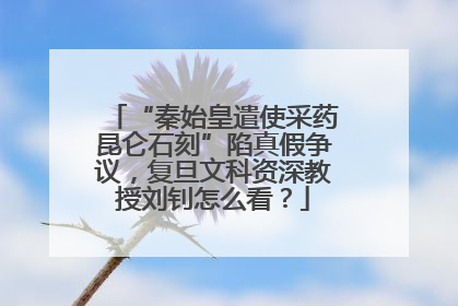 “秦始皇遣使采药昆仑石刻”陷真假争议，复旦文科资深教授刘钊怎么看？