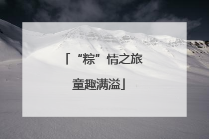 “粽”情之旅 童趣满溢