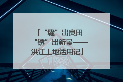“缝”出良田 “锈”出新景——洪江土地活用记
