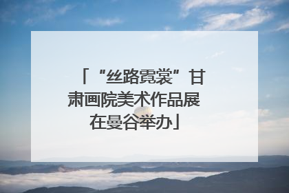 “丝路霓裳”甘肃画院美术作品展在曼谷举办