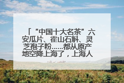 “中国十大名茶”六安瓜片、霍山石斛、灵芝孢子粉……都从原产地空降上海了，上海人这个周末得去农展中心逛逛咯～