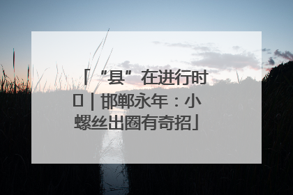 “县”在进行时⑬｜邯郸永年：小螺丝出圈有奇招