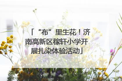 “布”里生花！济南高新区稼轩小学开展扎染体验活动