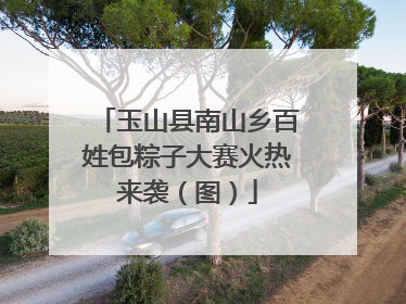 玉山县南山乡百姓包粽子大赛火热来袭（图）