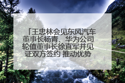 王忠林会见东风汽车董事长杨青、华为公司轮值董事长徐直军并见证双方签约 推动优势互补 实现共赢发展