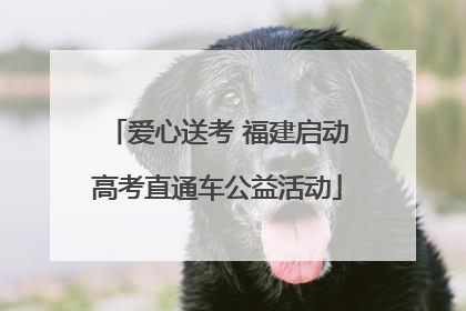 爱心送考 福建启动高考直通车公益活动