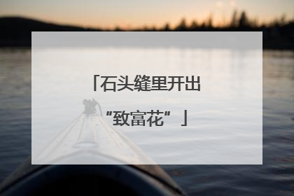 石头缝里开出“致富花”