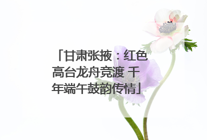 甘肃张掖：红色高台龙舟竞渡 千年端午鼓韵传情