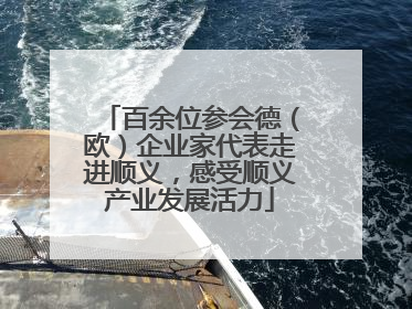 百余位参会德（欧）企业家代表走进顺义，感受顺义产业发展活力