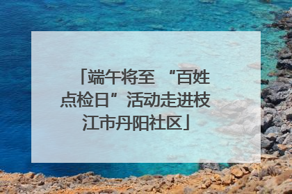 端午将至 “百姓点检日”活动走进枝江市丹阳社区