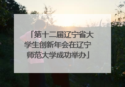 第十二届辽宁省大学生创新年会在辽宁师范大学成功举办