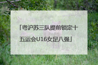 粤沪苏三队提前锁定十五运会U16女足八强