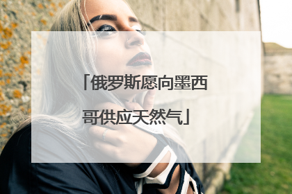 俄罗斯愿向墨西哥供应天然气
