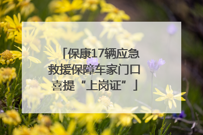 保康17辆应急救援保障车家门口喜提“上岗证”