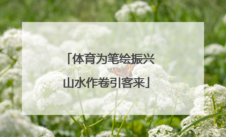 体育为笔绘振兴 山水作卷引客来