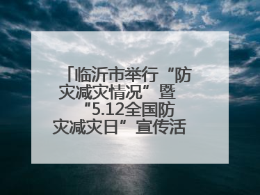 临沂市举行“防灾减灾情况”暨 “5.12全国防灾减灾日”宣传活动新闻发布会