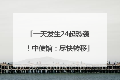 一天发生24起恐袭！中使馆：尽快转移