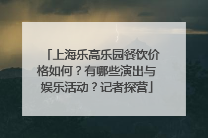 上海乐高乐园餐饮价格如何？有哪些演出与娱乐活动？记者探营