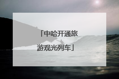 中哈开通旅游观光列车