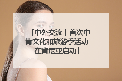 中外交流｜首次中肯文化和旅游季活动在肯尼亚启动