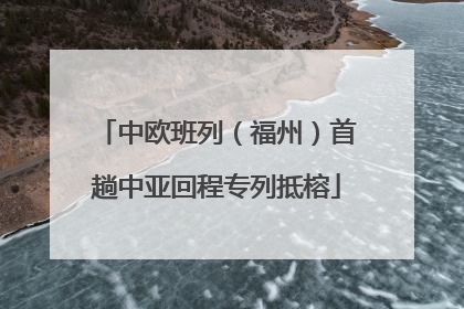中欧班列（福州）首趟中亚回程专列抵榕