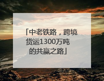 中老铁路，跨境货运1300万吨的共赢之路