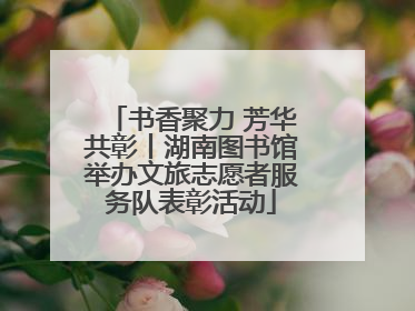 书香聚力 芳华共彰丨湖南图书馆举办文旅志愿者服务队表彰活动