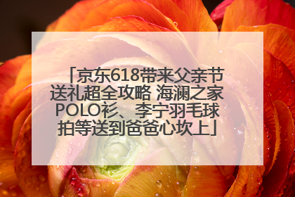 京东618带来父亲节送礼超全攻略 海澜之家POLO衫、李宁羽毛球拍等送到爸爸心坎上