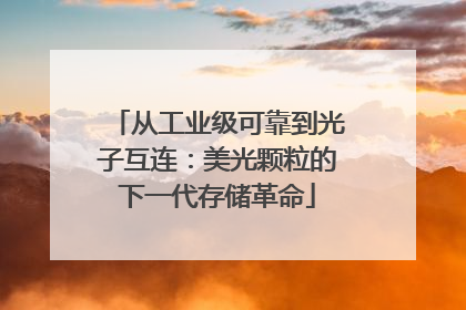 从工业级可靠到光子互连：美光颗粒的下一代存储革命