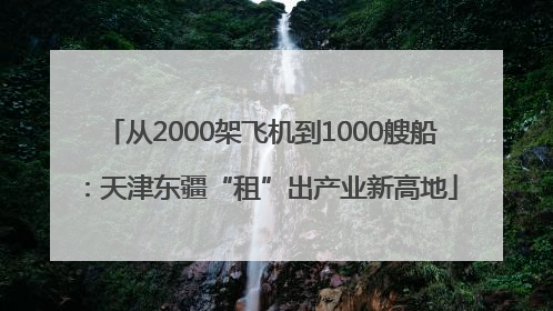 从2000架飞机到1000艘船：天津东疆“租”出产业新高地