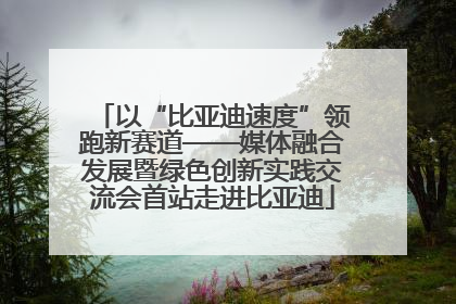 以“比亚迪速度”领跑新赛道——媒体融合发展暨绿色创新实践交流会首站走进比亚迪