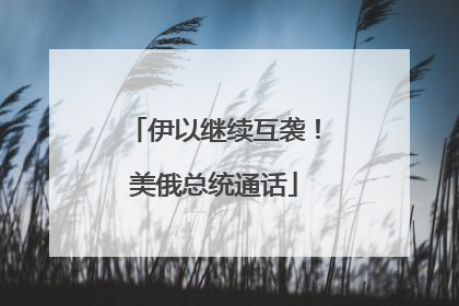 伊以继续互袭！美俄总统通话