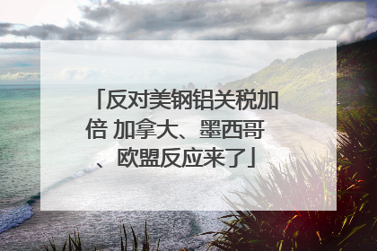 反对美钢铝关税加倍 加拿大、墨西哥、欧盟反应来了