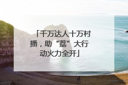 千万达人十万村播，助“荔”大行动火力全开