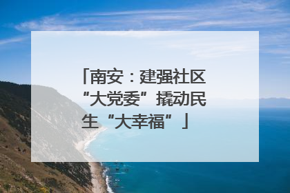 南安：建强社区“大党委”撬动民生“大幸福”