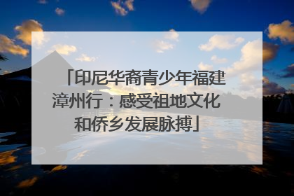 印尼华裔青少年福建漳州行：感受祖地文化和侨乡发展脉搏