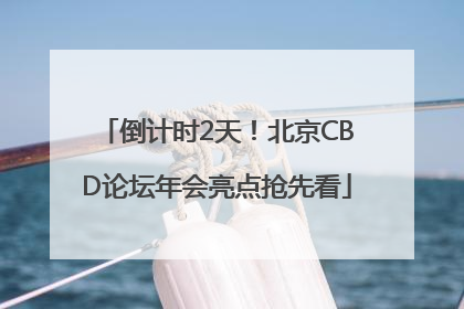 倒计时2天！北京CBD论坛年会亮点抢先看