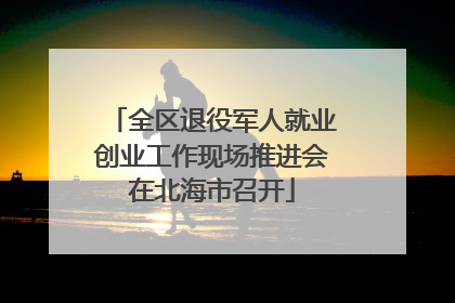 全区退役军人就业创业工作现场推进会在北海市召开