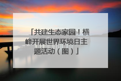 共建生态家园！横峰开展世界环境日主题活动（图）