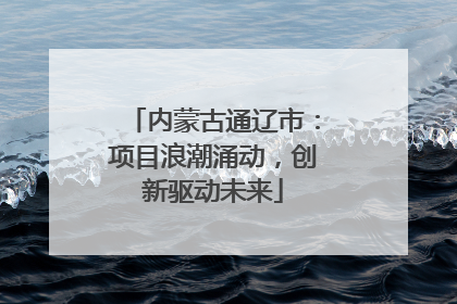 内蒙古通辽市：项目浪潮涌动，创新驱动未来