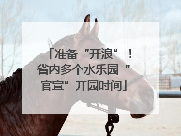 准备“开浪”！省内多个水乐园“官宣”开园时间