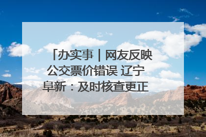 办实事｜网友反映公交票价错误 辽宁阜新：及时核查更正 加强实时巡检