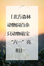 北方森林动物园百余只动物萌宝“六一”亮相
