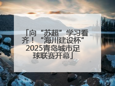 向“苏超”学习看齐！“海川建设杯”2025青岛城市足球联赛开幕