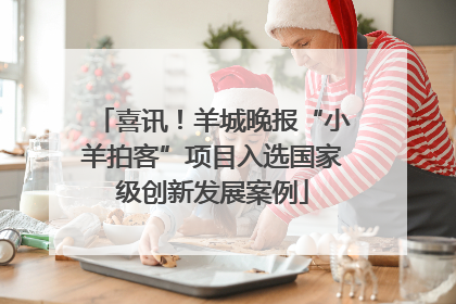 喜讯！羊城晚报“小羊拍客”项目入选国家级创新发展案例