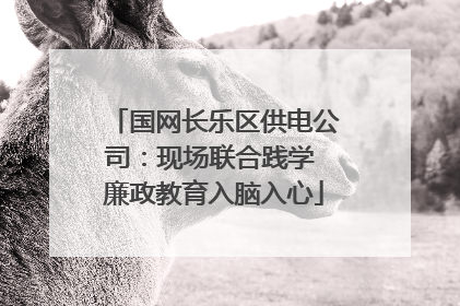 国网长乐区供电公司：现场联合践学 廉政教育入脑入心