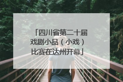 四川省第二十届戏剧小品（小戏）比赛在达州开幕